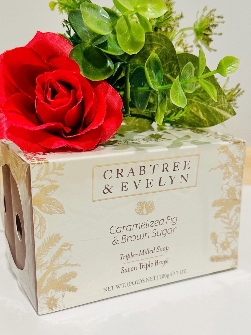 Crabtree & Evelyn Triple Milled Soap 7oz 2 pack - Caramelized Fig & Brown Sugar
